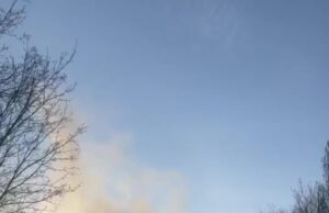 Три яхты загорелись на берегу Москвы-реки.