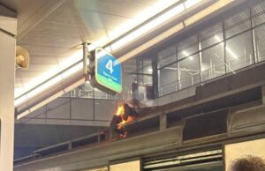 В Москве 14-летний зацепер сгорел заживо на крыше электрички.