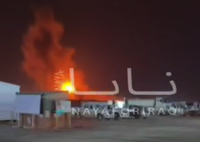 Пожар начался в катарском порту Рас-Лаффан Пожар начался в катарском порту Рас-Лаффан