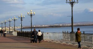 Городская набережная вдоль реки Амур в Хабаровске - РИА Новости, 1920, 22.03.2026