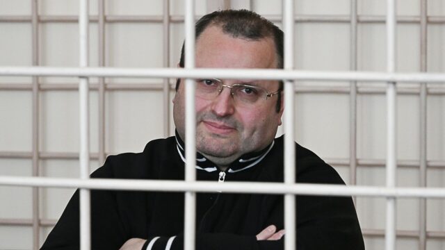 Бывший глава Корпорации развития Курской области Владимир Лукин в зале Ленинского районного суда Курска - РИА Новости, 1920, 18.03.2026