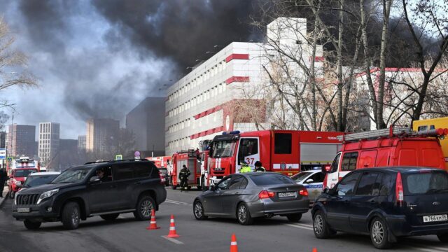 Пожар в бизнес-центре Turas в Москве - РИА Новости, 1920, 19.03.2026