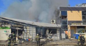 Пожар на строительном рынке в городском округе Солнечногорск - РИА Новости, 1920, 20.03.2026