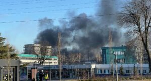 Пожар на территории завода Нижнекамскнефтехим в Нижнекамске - РИА Новости, 1920, 31.03.2026