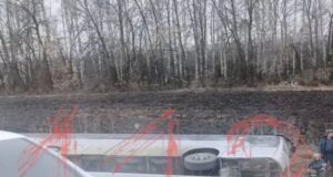 Автобус с детьми попал в аварию в Саратовской области.