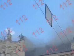 Доходный дом банкира Генриха Блокка загорелся на Невском проспекте в Санкт-Петербурге.