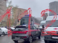 Четыре человека погибли при пожаре на стройке на севере Москве. Ещё 12 пострадали.