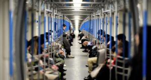 Пассажиры московского метрополитена - РИА Новости, 1920, 07.04.2026