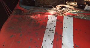 Пожарная машина, поврежденная в результате обстрела со стороны ВСУ - РИА Новости, 1920, 02.04.2026