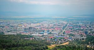 Вид на город Южно-Сахалинск - РИА Новости, 1920, 16.04.2026