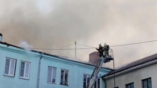 Ликвидация пожара - РИА Новости, 1920, 23.04.2026