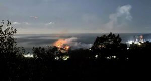 Пожар в порту Туапсе - РИА Новости, 1920, 20.04.2026