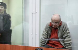 Бывший заместитель министра обороны РФ Павел Попов на заседании 235-го гарнизонного военного суда в Москве - РИА Новости, 1920, 07.04.2026