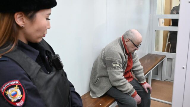 Бывший заместитель министра обороны РФ Павел Попов на заседании 235-го гарнизонного военного суда в Москве - РИА Новости, 1920, 10.04.2026