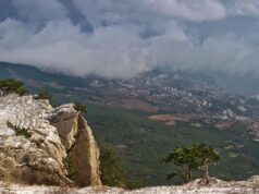 Вид на черноморское побережье вблизи поселков Мисхор и Кореиз с горы Ай-Петри. - РИА Новости, 1920, 09.04.2026