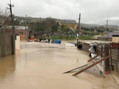 Меликов поручил проверить разрешения на постройку домов в русле реки в Махачкале Подтопленная улица в Махачкале - РИА Новости, 1920, 06.04.2026
