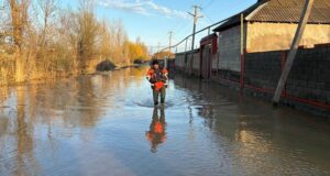 Подтопленная улица в селе Адильотар Хасавюртовского района Дагестана - РИА Новости, 1920, 06.04.2026