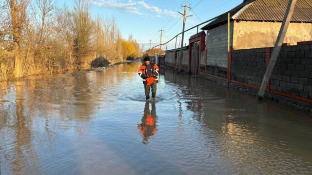Подтопленная улица в селе Адильотар Хасавюртовского района Дагестана - РИА Новости, 1920, 06.04.2026
