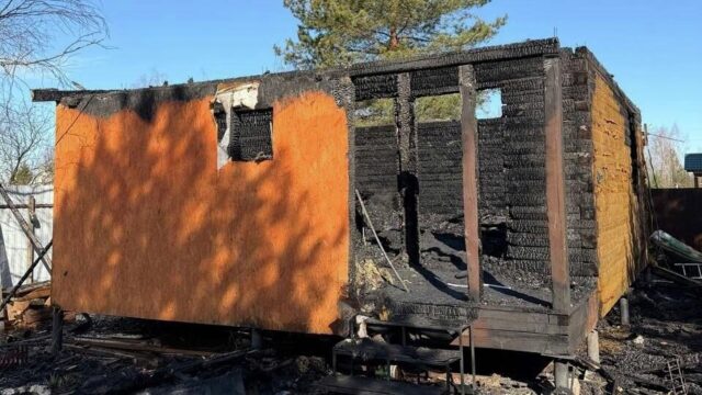 В СНТ "Семья" в Воскресенске при пожаре в частном доме погибли мужчина и ребёнок Последствия пожара в СНТ Семья в Воскресенске - РИА Новости, 1920, 04.04.2026