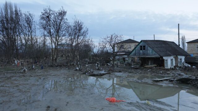 Подтопленные жилые дома в посёлке городского типа Мамедкала в Дербентском районе Дагестана - РИА Новости, 1920, 07.04.2026