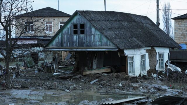 Подтопленные жилые дома в посёлке городского типа Мамедкала в Дербентском районе Дагестана - РИА Новости, 1920, 07.04.2026