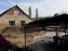 Один из затопленных участков в поселке - РИА Новости, 1920, 09.04.2026