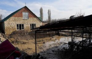 Один из затопленных участков в поселке - РИА Новости, 1920, 09.04.2026