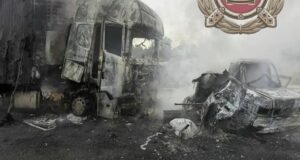 ДТП с участием фуры и легкового автомобиля в Красноармейском районе Саратовской области - РИА Новости, 1920, 12.04.2026