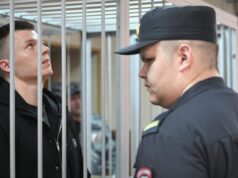 Меркачева готова поручиться за Чекалина до его отправки в колонию Артем Чекалин на оглашении приговора в Гагаринском районном суде в Москве - РИА Новости, 1920, 14.04.2026