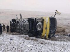 Автобус, опрокинувшийся в Забайкальском крае - РИА Новости, 1920, 18.04.2026