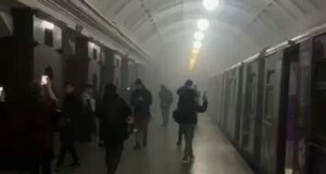 Задымление на станции Красные ворота - РИА Новости, 1920, 21.04.2026