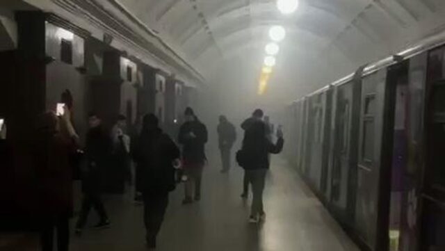 Задымление на станции Красные ворота - РИА Новости, 1920, 21.04.2026