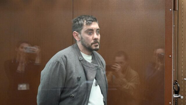 Основатель издания Readovka Алексей Костылев во время заседания в Тверском районном суде Москвы - РИА Новости, 1920, 22.04.2026