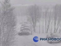 Метель в Мурманске. Кадр видео - РИА Новости, 1920, 22.04.2026