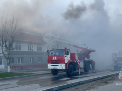 Сотрудники МЧС ликвидируют пожар в развлекательном комплексе Город развлечений в Пензенской области - РИА Новости, 1920, 27.04.2026