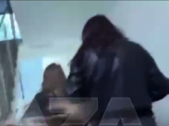 Первые секунды пожара в калининградском ТЦ «Гиант»