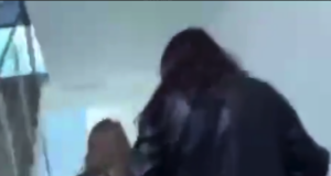 Первые секунды пожара в калининградском ТЦ «Гиант»