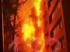 2 человека пострадали, 40 спасено в результате пожара в многоэтажке в Грозном.