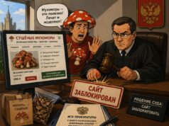 Суд в Москве заблокировал сайт по продаже сушёных мухоморов.