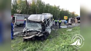 Баскетбольная команда «Бионорд Про» попала в серьезное ДТП в Челябинской области.