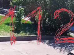публикует момент ДТП с автобусом и грузовиком в Царицыно.
