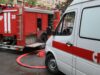 При падении обломков БПЛА на нефтебазу в Новороссийске пострадал человек Пожарная машина и скорая помощь на месте ЧП - РИА Новости, 1920, 23.05.2026
