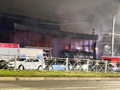 Пожар в торговом центре на улице Бухарестская в Санкт-Петербурге - РИА Новости, 1920, 06.05.2026