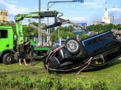 Обстановка на Мичуринском проспекте в Москве, где произошла авария с участием автомобиля футболиста Александра Прудникова - РИА Новости, 1920, 24.05.2026