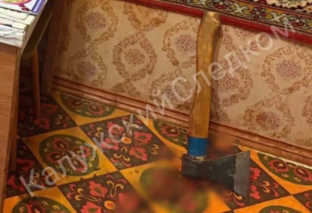 Пенсионер зарубил топором своего спящего сына в Калужской области.