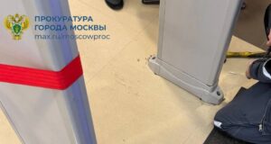 На годовалого ребёнка в московском ТЦ «Колумбус» упала арка металлодетектора. Прокуратура организов