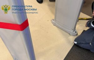 На годовалого ребёнка в московском ТЦ «Колумбус» упала арка металлодетектора. Прокуратура организов