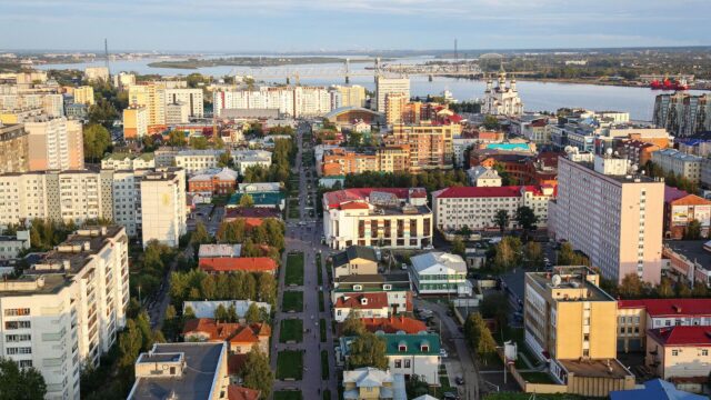 Вид на центральную часть города Архангельска - РИА Новости, 1920, 11.06.2026