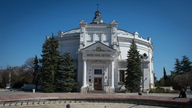 Украинский БПЛА повредил здание панорамы "Оборона Севастополя" 1854-1855 гг Музей-панорама Оборона Севастополя в городе Севастополе - РИА Новости, 1920, 10.06.2026