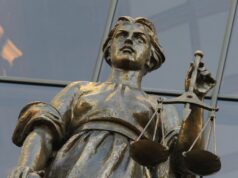 Жительницу Новосибирска будут судить за склонение сына к употреблению наркотиков Статуя богини Фемиды у здания суда - РИА Новости, 1920, 24.06.2026